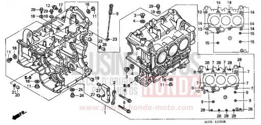 CYLINDER BLOCK GL1500C1 de 2001